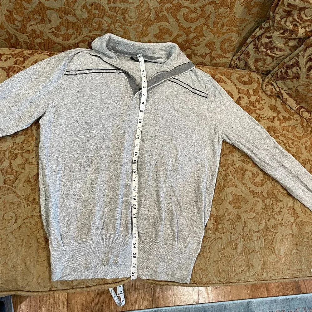 Banana Republic Zip Up Cotton Sweater